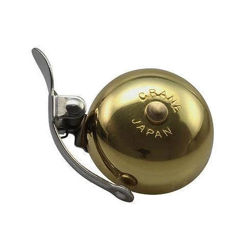 Crane Mini Suzu Bell - Gold/Brass 3 Crane Mini Suzu Bell - Gold/Brass