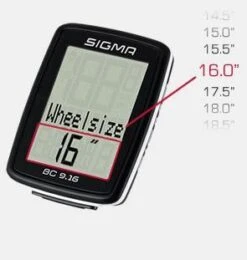 Sigma BC 9.16 Cycling Computer -KOO shop 1 bf3a0fa0 f7d1 4408 a071 ea406d4ce9df