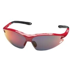 KED Jackal Sunglasses - Red/Multi Red Mirror