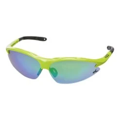 KED Jackal Sunglasses - Neon Green/Multi Green Mirror