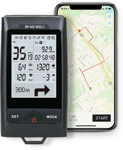 Shanren Discovery Pro Smart GPS Bike Computer With Front Light
