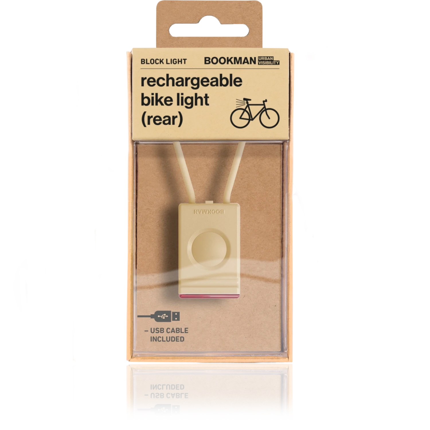 Bookman Block Rear Light - Beige 4 Bookman Block Rear Light - Beige - Image 2