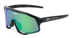 KOO Demos Black/Green Sunglasses - Green Mirror Lens