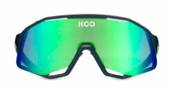 KOO Demos Black/Green Sunglasses - Green Mirror Lens -KOO shop DEMOS BLACK GREEN FRONT