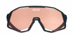 KOO Demos Black/Rose Sunglasses - Pink Lens -KOO shop DEMOS BLACK ROSE FRONT