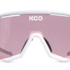 KOO Demos White/Photochromic Sunglasses - Photochromic Pink Lens -KOO shop DEMOS WHITE PH FRONT