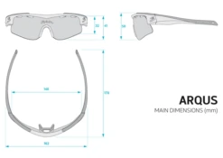 Spiuk Arqus Sunglasses - Black/White -KOO shop Gafas ARQUS croquis 99d1b474 87ae 4894 92bf 4a273f94f082