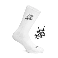 Cois Head Over Wheels Cycling Socks - White