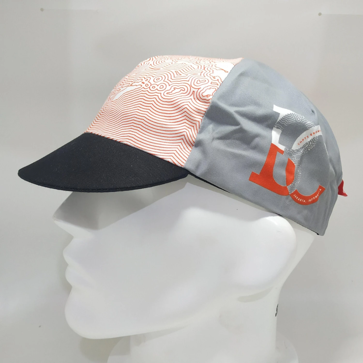 CHPT3 Brompton Club Indonesia Cycling Cap - Rear Red 8 CHPT3 Brompton Club Indonesia Cycling Cap - Rear Red - Image 6