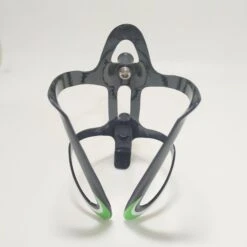 Wheelsport Carbon Bottle Cage - Green/White