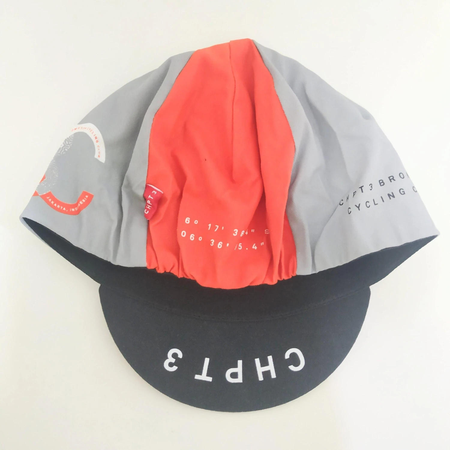 CHPT3 Brompton Club Indonesia Cycling Cap - Rear Red 3 CHPT3 Brompton Club Indonesia Cycling Cap - Rear Red