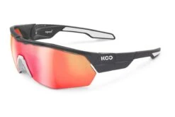 KOO Open Cube Anthracite/White Sunglasses - Red Mirror Lens