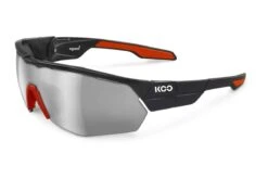 KOO Open Cube Black/Red Sunglasses - Smoke Mirror Lens