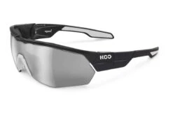 KOO Open Cube Black/White Sunglasses - Smoke Mirror Lens