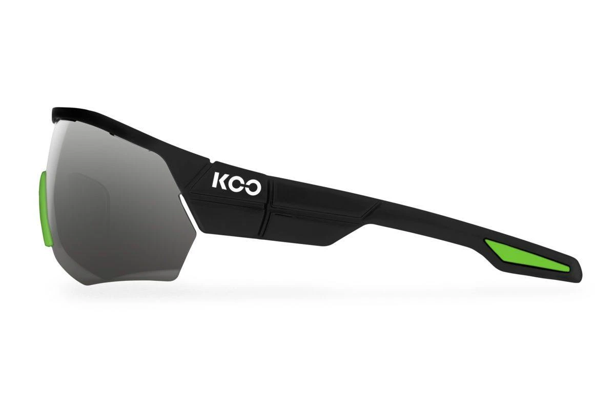 KOO Open Cube Black/Lime Sunglasses - Smoke Mirror Lens 4 KOO Open Cube Black/Lime Sunglasses - Smoke Mirror Lens - Image 2
