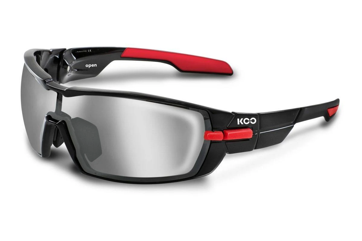 KOO Open Black/Red Sunglasses - Smoke Mirror Lens 3 KOO Open Black/Red Sunglasses - Smoke Mirror Lens