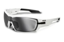 KOO Open White Sunglasses - Smoke Mirror Lens