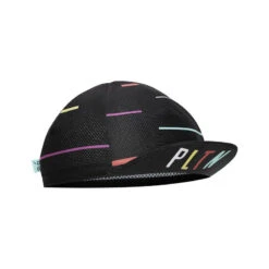 Peloton De Paris Laser Black Mesh Cycling Cap