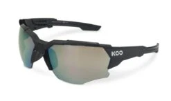 KOO Orion Black Matt Sunglasses - Milky Gold Lens