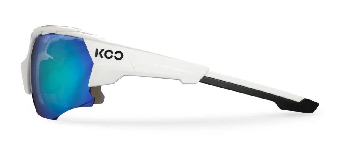 KOO Orion White Sunglasses - Lime Lens 4 KOO Orion White Sunglasses - Lime Lens - Image 2