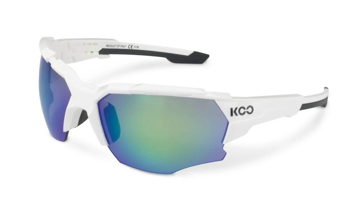 KOO Orion White Sunglasses - Lime Lens 3 KOO Orion White Sunglasses - Lime Lens