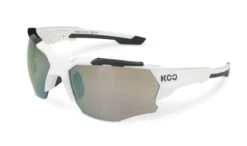 KOO Orion White/Black Sunglasses - Milky Gold Lens