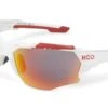 KOO Orion White/Red Sunglasses - Red Mirror Lens