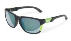 KOO California Black/Lime Sunglasses - Deep Green Lens