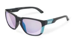 KOO California Black/Blue Sunglasses - Blue Mirror Lens