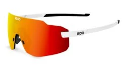 KOO Supernova White/Red Sunglasses - Red Mirror Lens