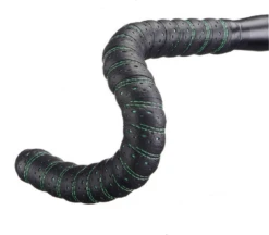 BTP Synthetic Leather Bar Tape - Black/Green