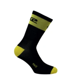 SIX2 Short Socks - Black/Yellow