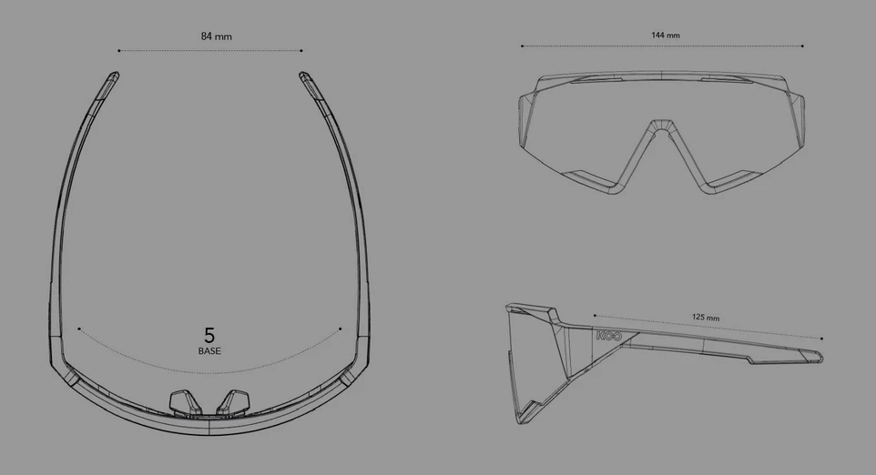 KOO Spectro White/Silver Sunglasses - Silver Mirror Lens 6 KOO Spectro White/Silver Sunglasses - Silver Mirror Lens - Image 4