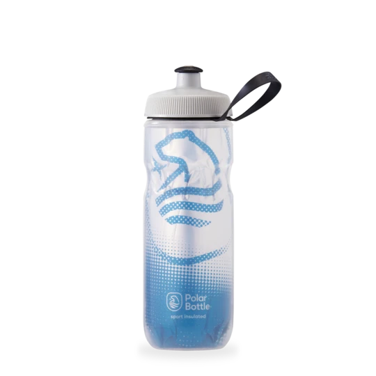 Polar Bottle Sport Insulated - Big Bear Silver/Cobalt Blue