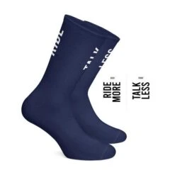 Cois Talk Less Ride More Cycling Socks - Navy