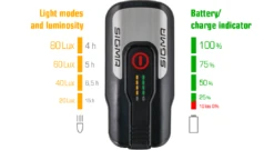 Sigma Aura 80 USB Front Light -KOO shop akkuindikator 02