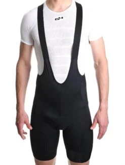 G4 Men Black Compression Bibshorts