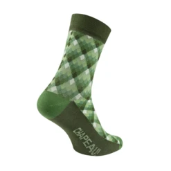 Chapeau! Midweight Tall Sock - Woodbury -KOO shop chapeau midweight cotton blend sock tall pattern woodbury back copy 2