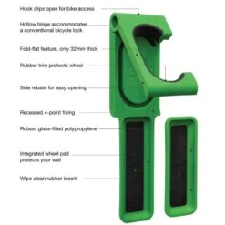 Cycloc Endo Wall Bike Rack - Green -KOO shop cycloc endo 3