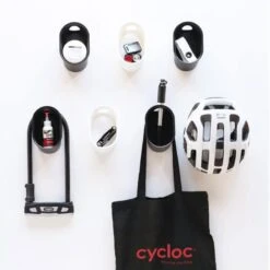 Cycloc Loop Helmet & Accessory Wall Storage - Black