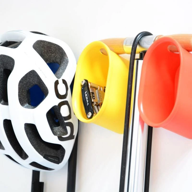 Cycloc Loop Helmet & Accessory Wall Storage - Orange 3 Cycloc Loop Helmet & Accessory Wall Storage - Orange