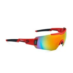 Spiuk Profit Red Cycling Glasses - Mirrored Red Lens