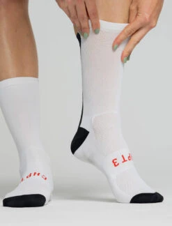 CHPT3 Most Days Road Socks - White/Carbon -KOO shop image 1b3a4fc1 af68 4e27 b11f 286da2542af8