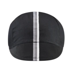 Chapeau! 3 Stripe Cotton Cap - Black