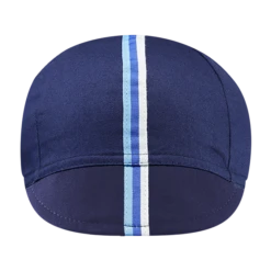 Chapeau! 3 Stripe Cotton Cap - Deep Ocean
