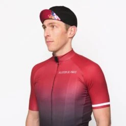 Peloton De Paris Black Flower Cycling Cap