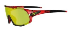 Tifosi Sledge Crystal Red Sunglasses - Clarion Yellow, AC Red & Clear Lenses