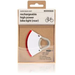 Bookman Curve Rear Light - White -KOO shop spinCurve2 Rear Packshot White