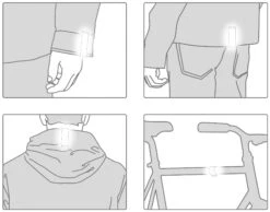 Bookman Clip-on Reflector - Black -KOO shop spinclipon white6 625bb503 c42c 44bd 8731 9bda6c36a1fc