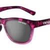 Tifosi Swank Pink Confetti Sunglasses - Smoke Lens -KOO shop swank pink 3q